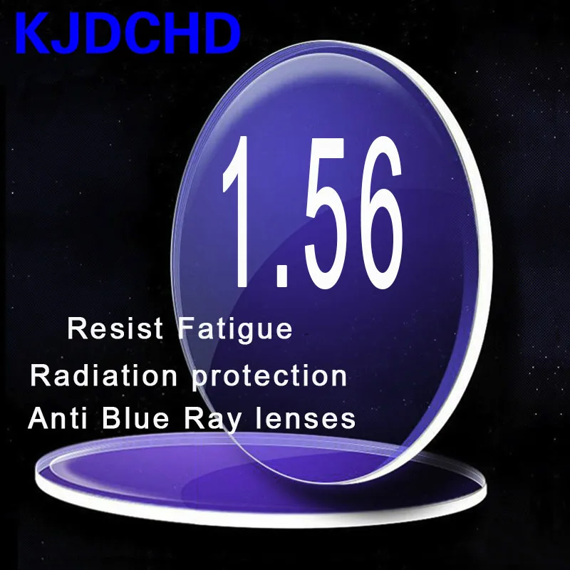 

1.56 Index UV 400 Anti Blue Ray Anti Radiation Resin Lenses Green Coating Anti Fatigue Lens for Eyes