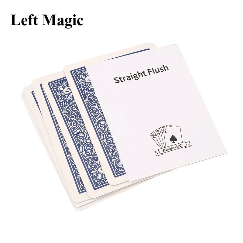 Straight Flush Magic Tricks Card Close Up Magic Magic Fun Mentalism Illusion Gimmicks Props Accessories