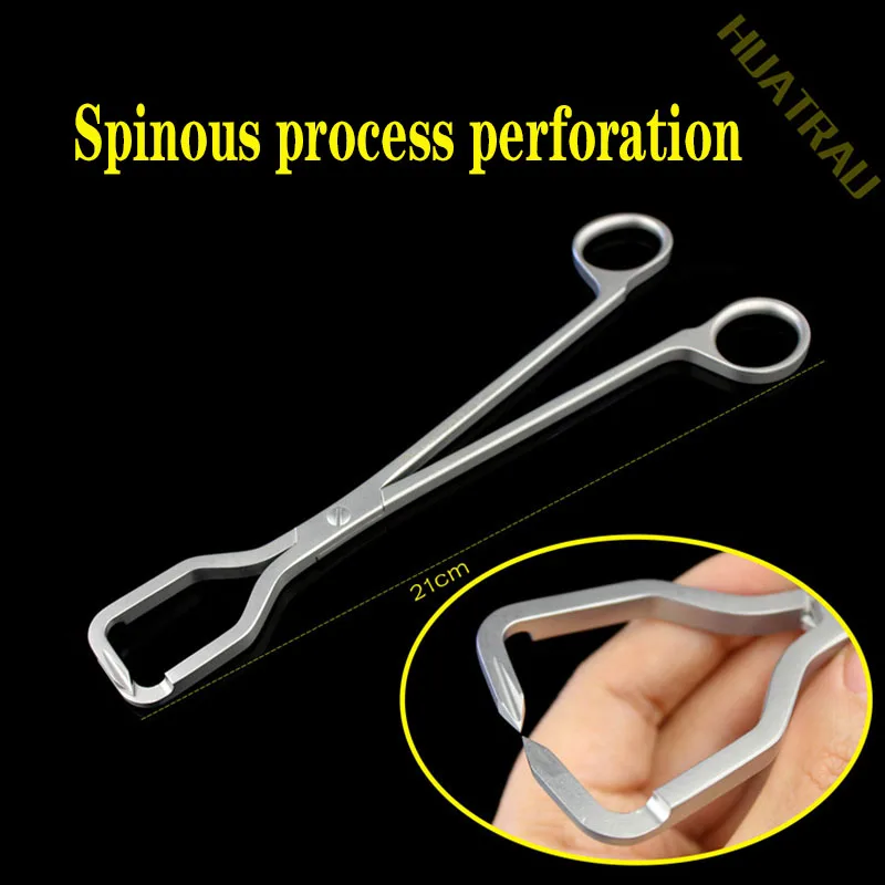 

Spinous process drilling lumbar vertebral bone biting forceps orthopedic instrument medical spine pedicle screw rod system Plier