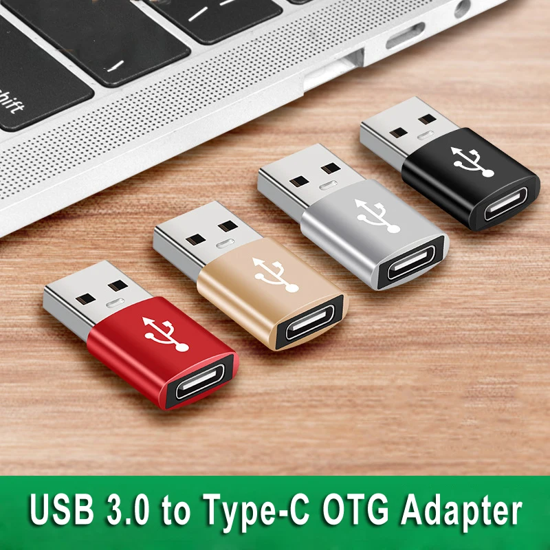 USB 3.0 to Type-C OTG Adapter For iPhone 13 Mini 12 Pro XS Max PD Charger Cable USB 3.0 Male to Type-C Female USB C Mobile Phone