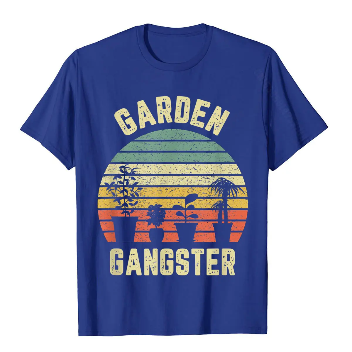 Garden Gangster Shirt Retro Vintage Gift Funny Gardening T-Shirt Retro Men T Shirt Cool Tops T Shirt Cotton Crazy