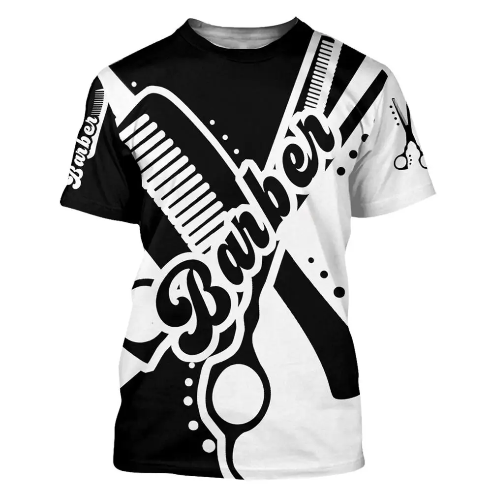 2020 Summer Men t shirt Cool Barber Artist 3D Printed Harajuku short Sleeve shirts Unisex Casual t-shirt tops Drop shipping