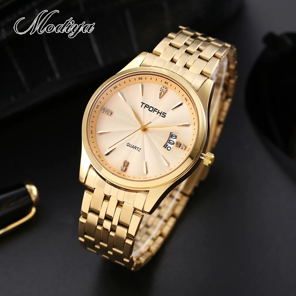 

Modiya Wristwatch Casual Fashion Simple Stainless Steel Business Quartz Watches Luxury Brand Men's Gifts Free Shipping