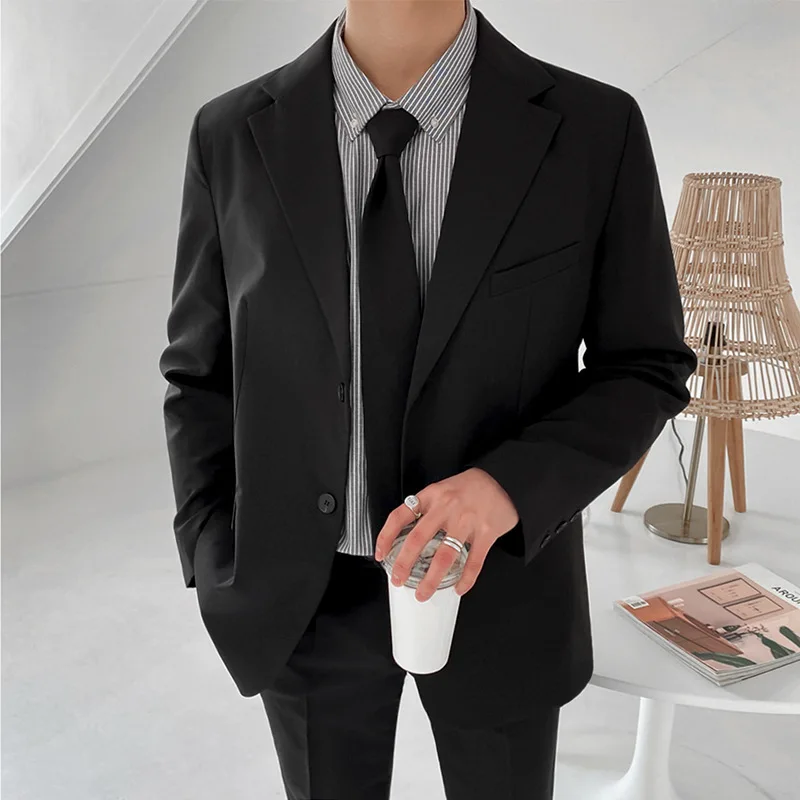 

Spring and autumn man's suit business casual temperament British single west jacket handsome long sleeve small suit