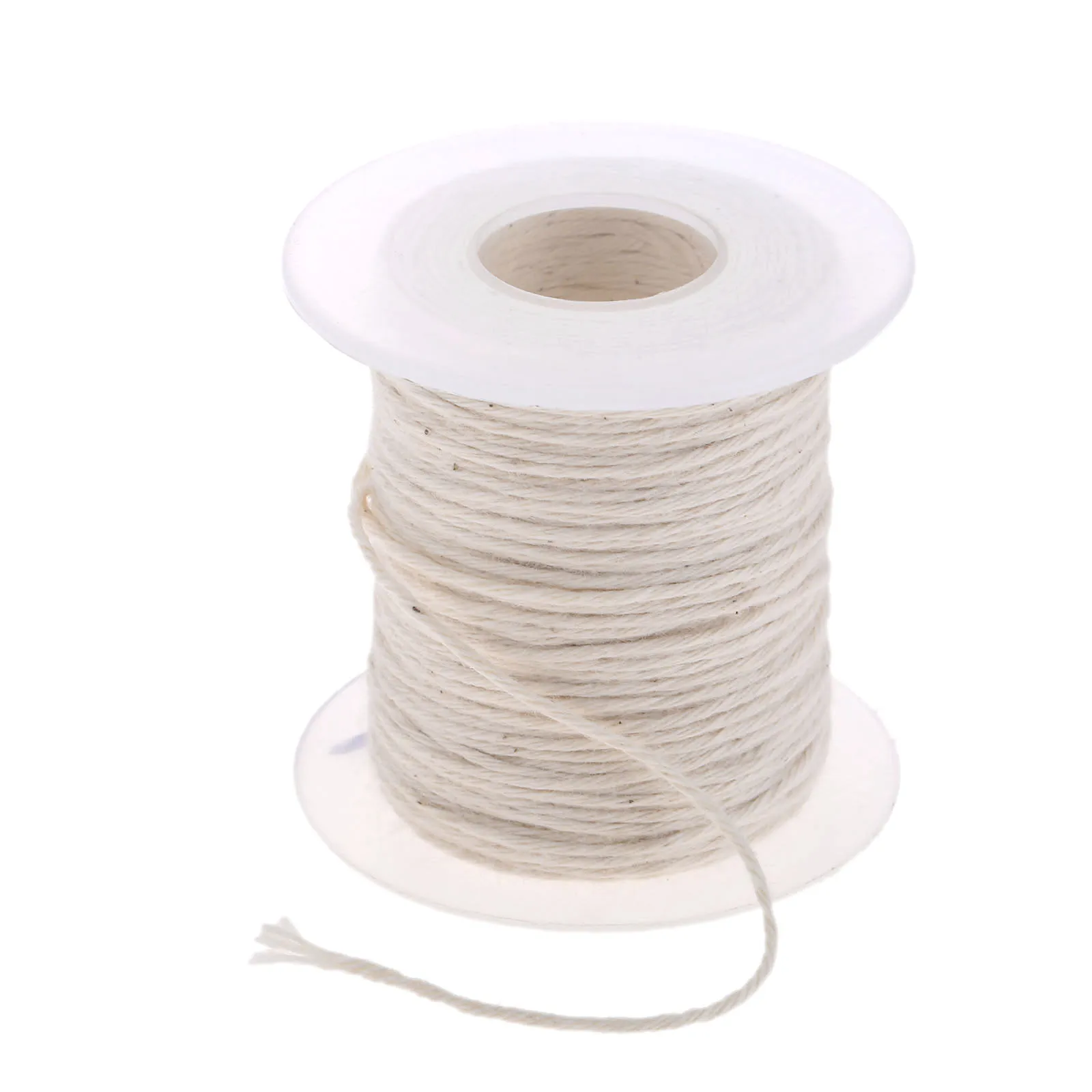 1 Roll 61m x 1mm Unwaxed Cotton Braid Candle Wick Spool of Cotton Woven Wick Core DIY Handmade Candle Making Waxed Accessories