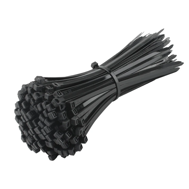 1000Pcs/pack 3*120mm width 1.8mm Black Color Factory Standard Self-locking Plastic Nylon Cable Ties,Wire Zip Ties full quantity