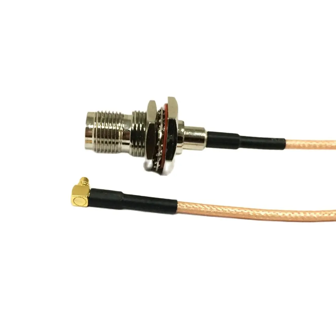 TNC Female Nut Switch MMCX Male Right Angle Pigtail Cable RG316 Wholesale Fast Ship 15CM for WIFI Wireless Modem