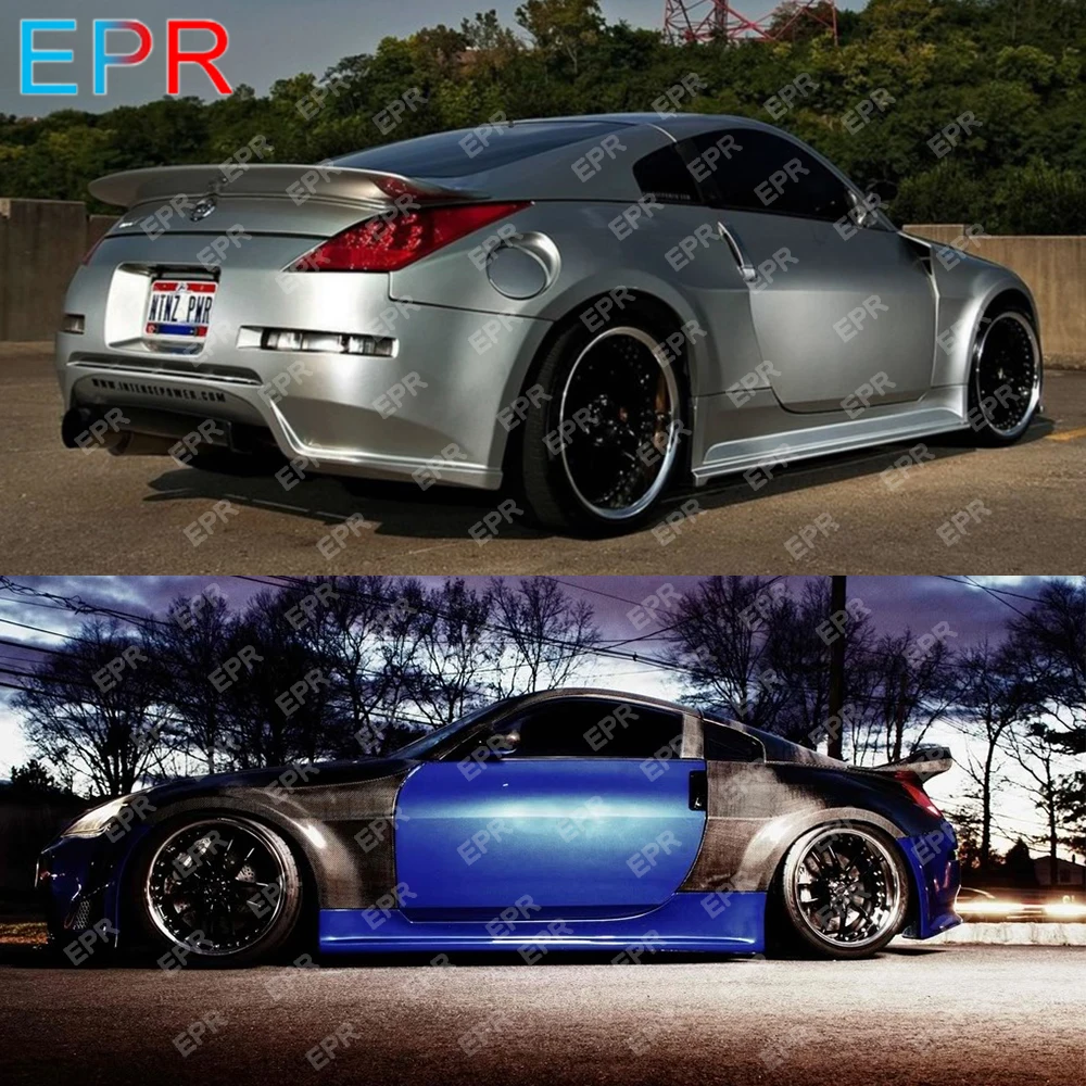 For Nissan 350Z DO Style Glass Fiber Front Fender Wide Body Kit Car Styling Car Tuning Part For 350Z Fiberglass Front Fender