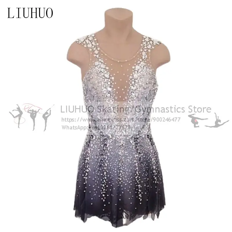 

LIUHUO Figure Skating Dress Women's Girls Ice Skating Performance Rhythmic Gymnastics Competition Dance Leotard Artistic Costume