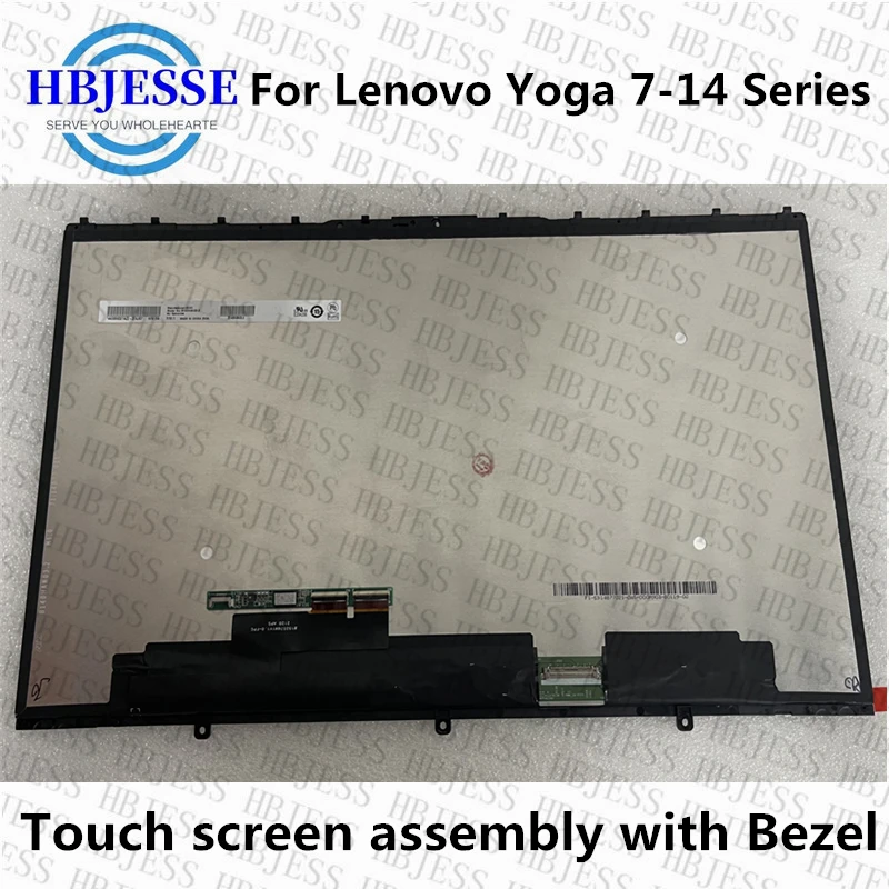 Original For Lenovo YOGA 7-14 YOGA 7-14ITL5 14.0 inch 1920x1080 LCD FHD display touch screen assembly 5D10Y74820