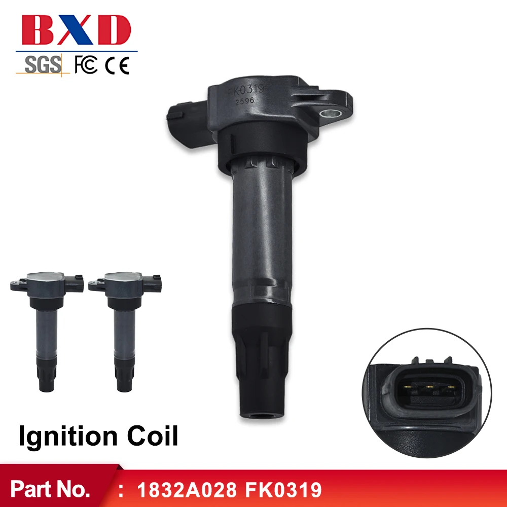 3PCS Original Quality Ignition Coil 1832A028 FK0319 For Mitsubishi Smart 451 Fortwo Coupe Cabrio