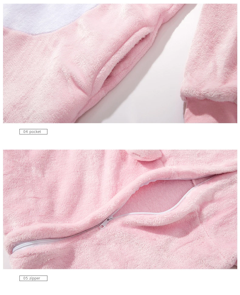 HKSNG Animal Adult Black Pink Pig Kigurumi Onesies Pajamas Flannel Party Cartoon Halloween Cosplay Costumes Jumpsuits
