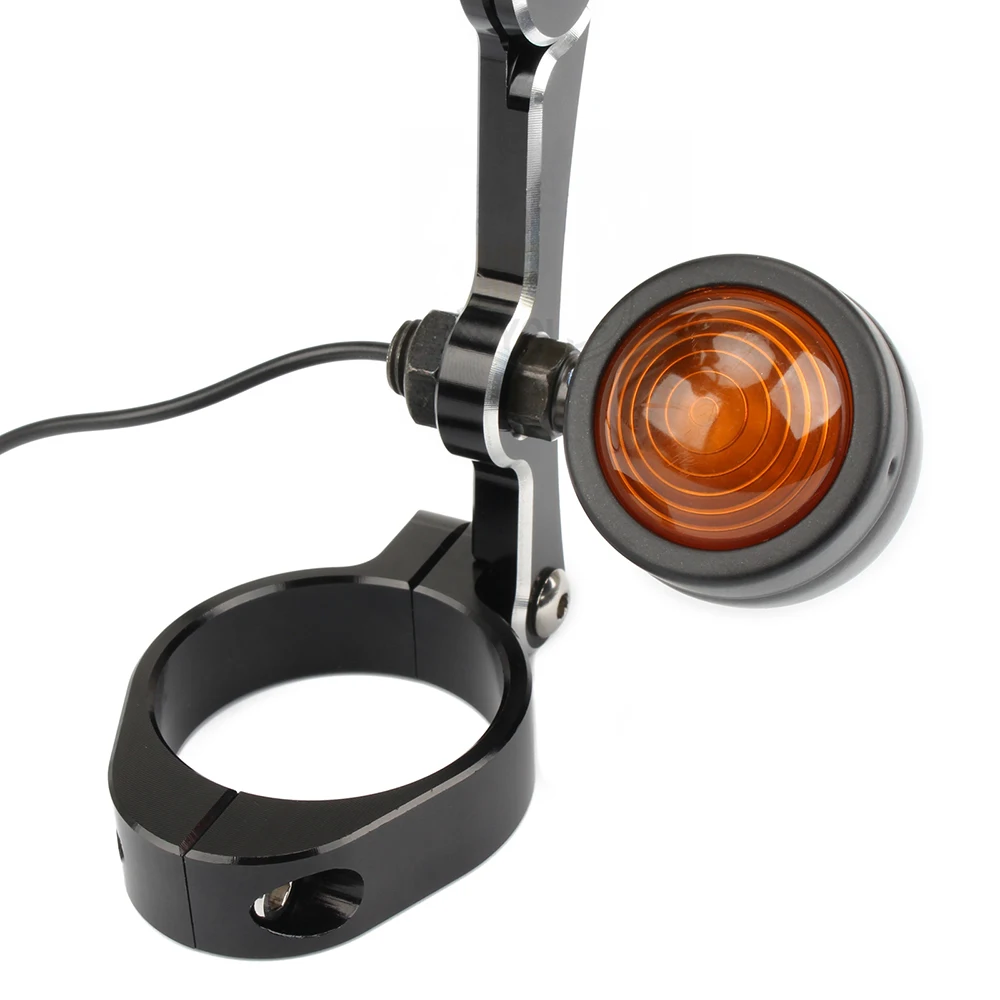 Motorcycle Headlight Mount Bracket for 39/41mm Fork Tube Universal Motorbike Headlamp Holder Turn Signal Frame Chrome / Black view 5