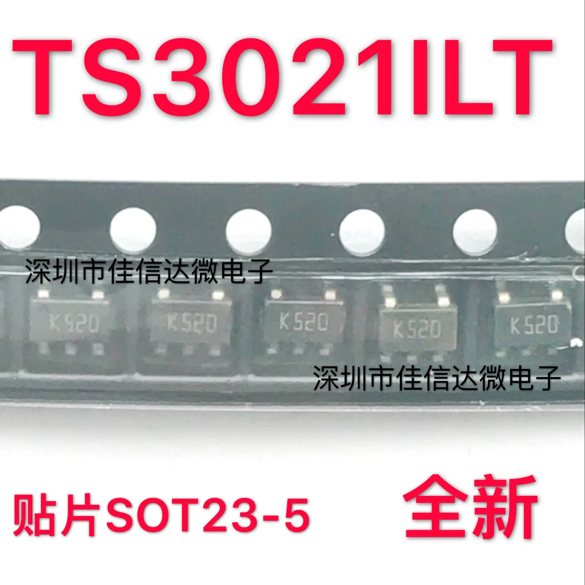 100% New Original  5pcs/lot  High Quality TS3021ILT TS3021 SOT23-5  K520