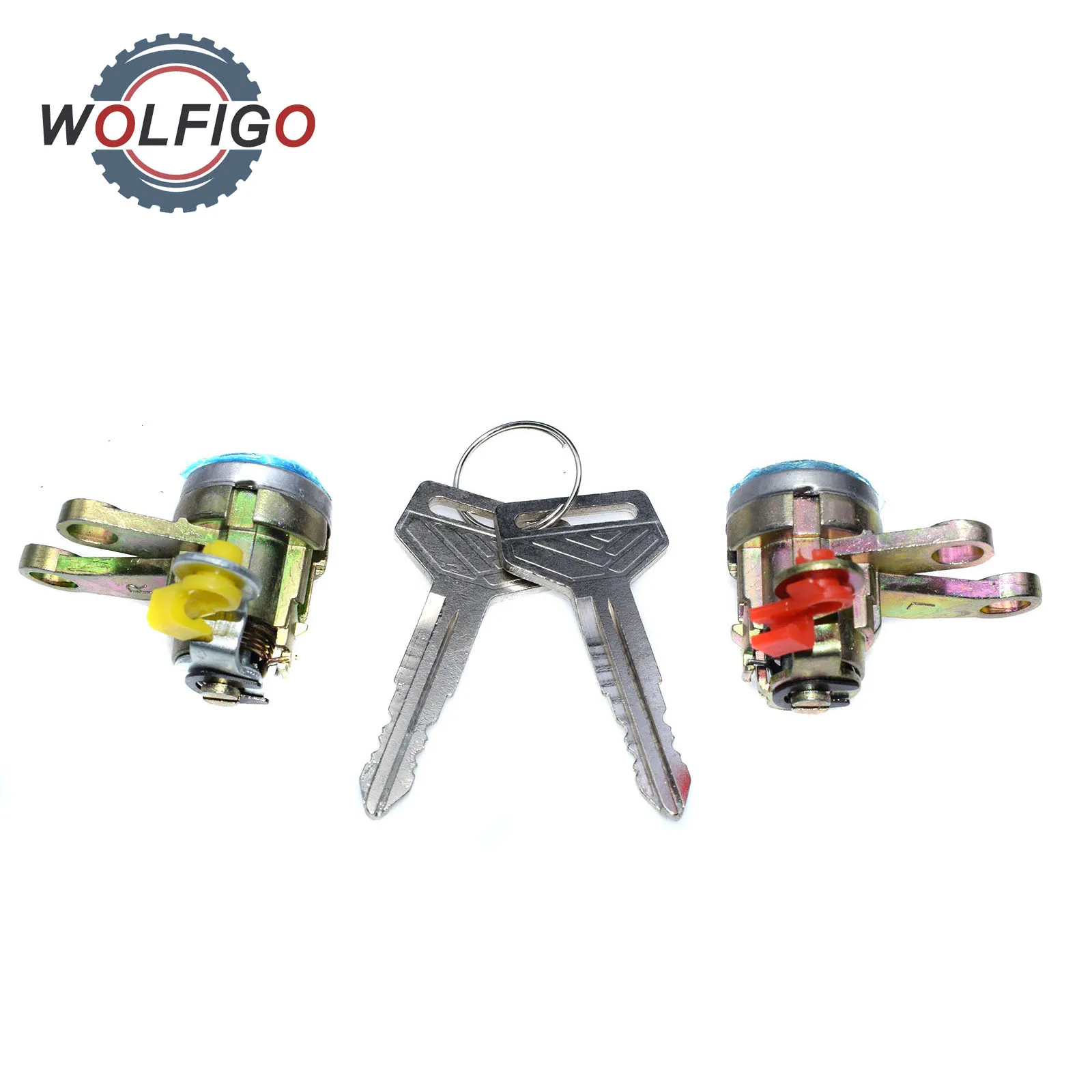 WOLFIGO Car Door Lock with Key Set for Toyota Camry 1992 1993 1994 1995 1996 69052-33010 69051-33010 6905233010 6905133010