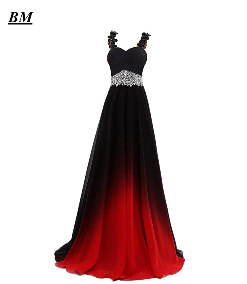 A-line Ombre Prom Dresses 2025 Sweetheart Chiffon Beading Long Gradient Formal Evening Dress Party Gown Vestidos De Gala HC70