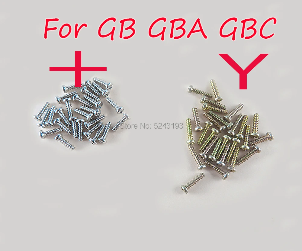 게임보이용 삼각 나사 교체용 10개 세트 + 십자 나사 Y형 나사
