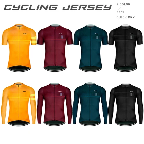Raudax-Camiseta de Ciclismo de manga larga para hombre, camiseta de otoño para bicicleta, Kit de ropa de triatlón MTB, Maillot de Ciclismo