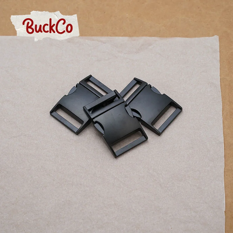 High quality duty dog collar buckles quick-release black buckle for 30mm sewing leathercraft handmade accessories BU30B02