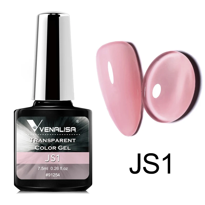 Venalisa Transparante Kleur Gel Polish Vernis Hybride Nagels Voor Manicure Nail Art 7.5ML Ice Spar Kat Ogen losweken UV Gel Lak