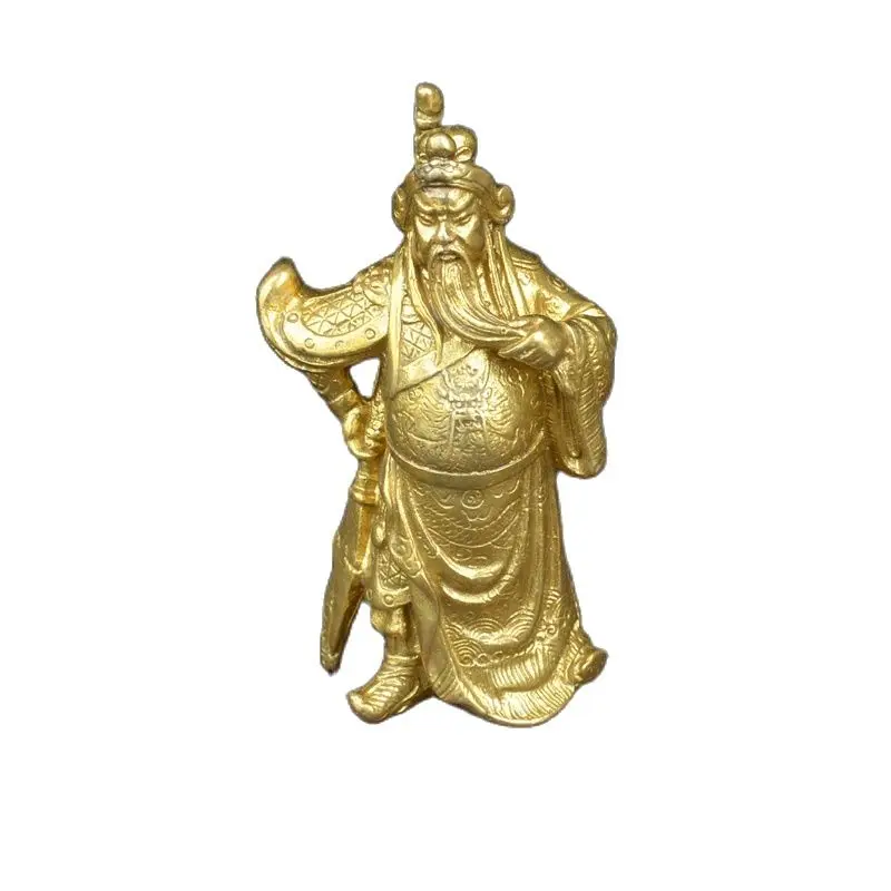 

Chinese Old Feng Shui Decorate Bronze Guan Gong