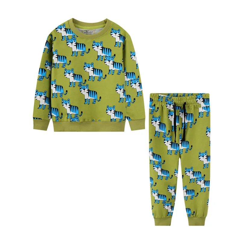 

Jumping Meters New Arrival Animals Print Autumn Winter Boys Clothing Sets Cotton Long Sleeve Children's Outfits Hot Selling