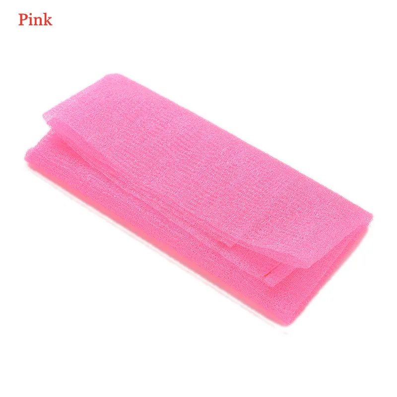 1PCS Nylon Japanese Exfoliating Beauty Skin Bath Shower Wash Cloth Towel Back Scrub 3 Colors Towel Sponges & Scrubbers