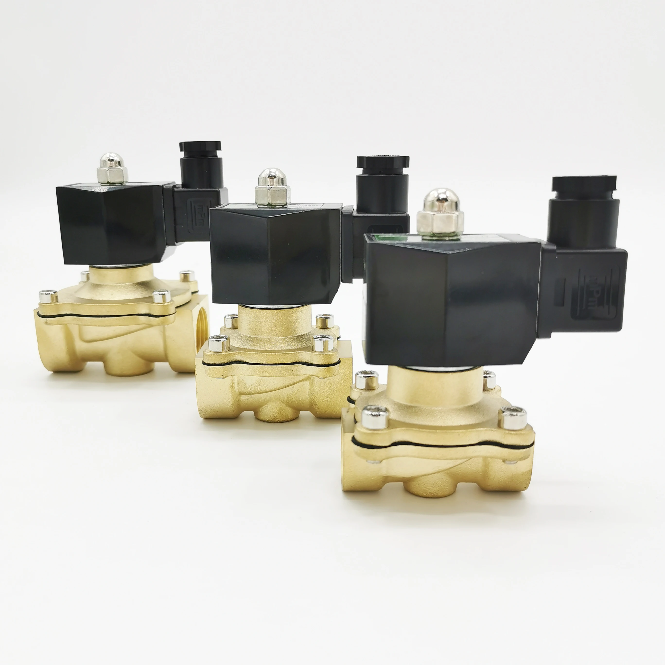 

Water Gas Solenoid valve normally closed IP65 fully enclosed coil G3/8" G1/2" G3/4" G1" G1-1/4" G1-1/2" G2"AC220V DC12V 24V