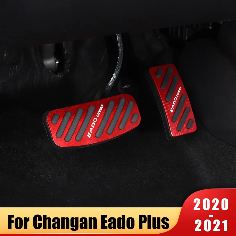 

Aluminum Alloy Car Foot Fuel Accelerator Brake Pedals Cover Non Slip Pads For Changan Eado Plus 2020 2021 2022 Accessories