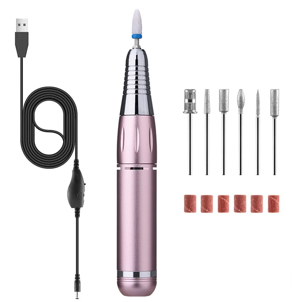 Portable Electric Nail Drill For Acrylic Nails 35000RPM Nail File Manicure Pedicure Polishing Nail Art Equipment Nail Salon Tool