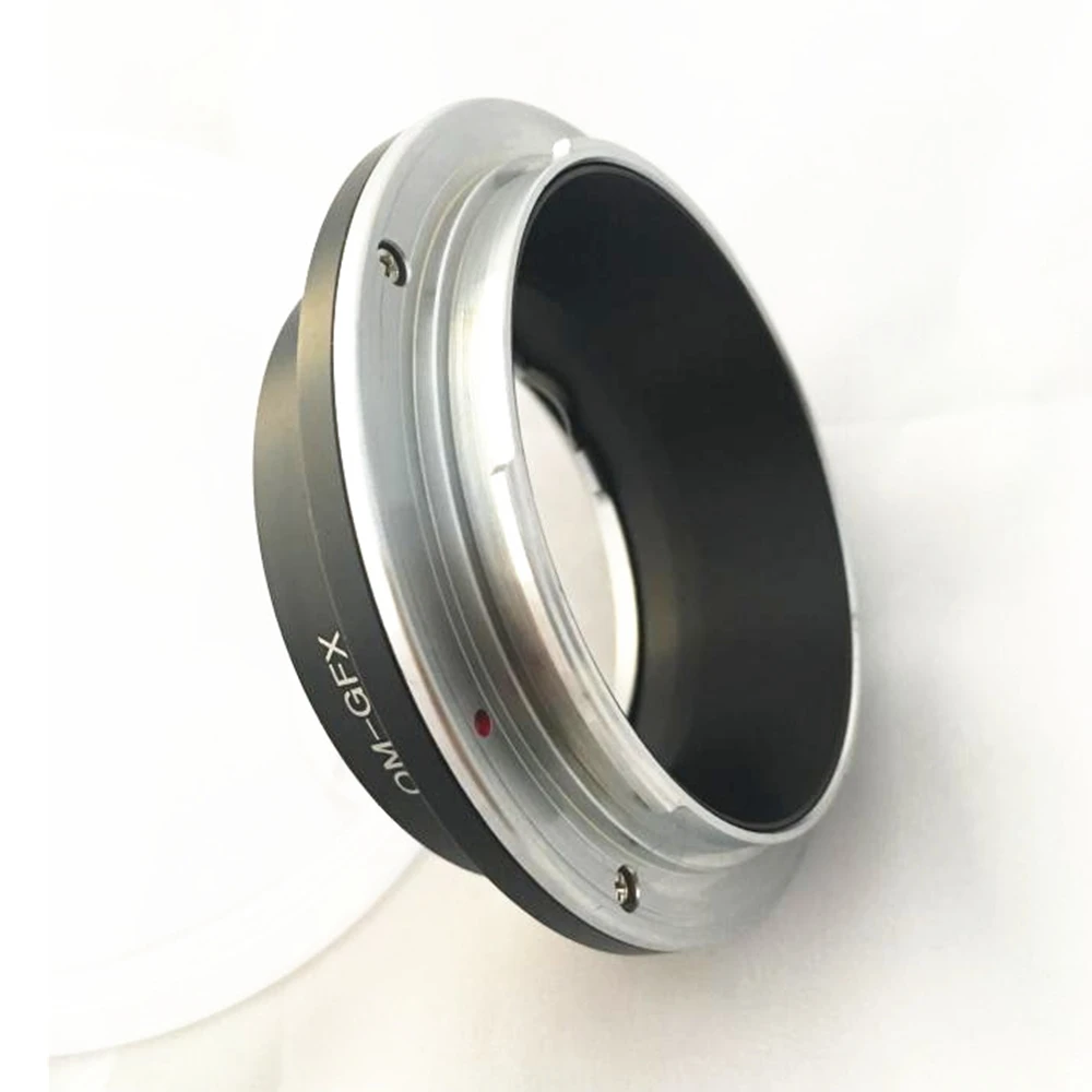 OM to GFX Lens adapter, Olympus Zuiko (OM) 35mm SLR Lens to Fujifilm GFX Medium Format Camera