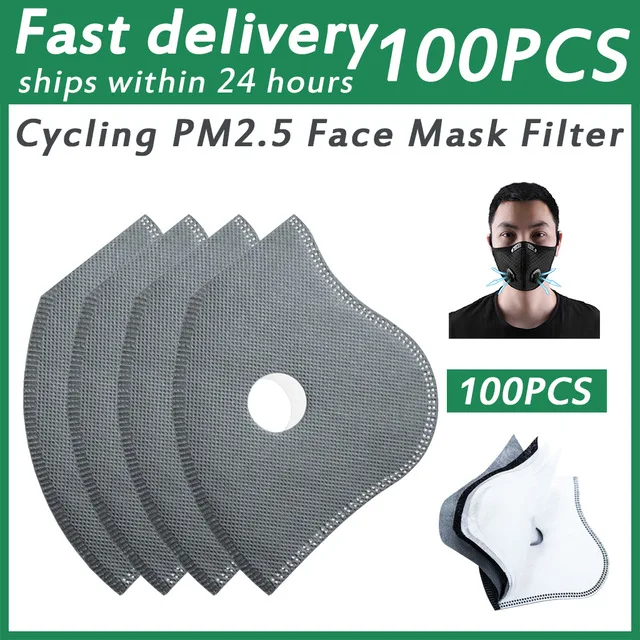 

Cycling Dustproof PM2.5 Active Carbon Filter Replacement Protection Anti Dust 5layers Cycling Face Masks Breathing Filter Gasket