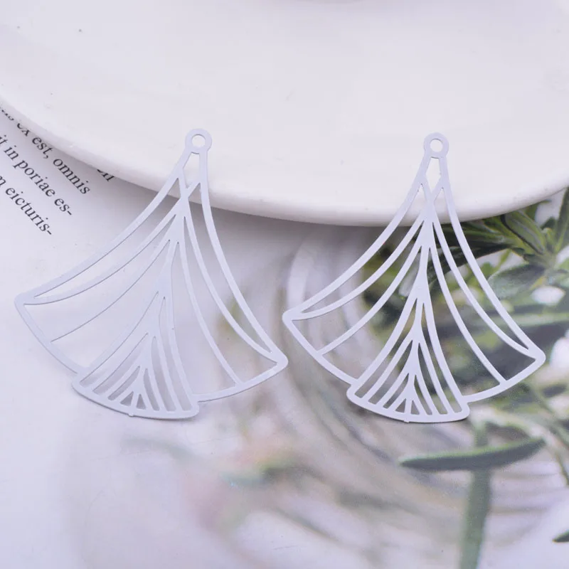 30 Stück AB6597 39mm Modische Böhmische Messing-Anhänger in Silber- und Goldfarbe für DIY-Schmuckherstellung – Detail 13