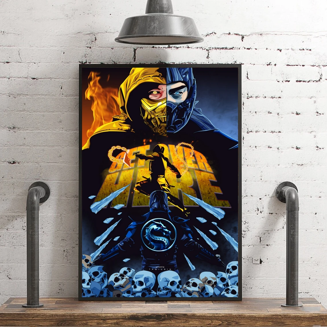 Mortal Kombat 2021 Movie Poster Canvas Picture Print Fan Art Modern Home Wall Painting Decoration (No Frame)