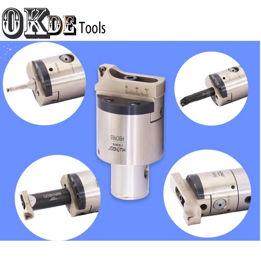 0.002 High precision fine tuning boring tool SK30 BT40 BT50 HSK63A HBOR50 boring head HBOR63 Fine micro boring system