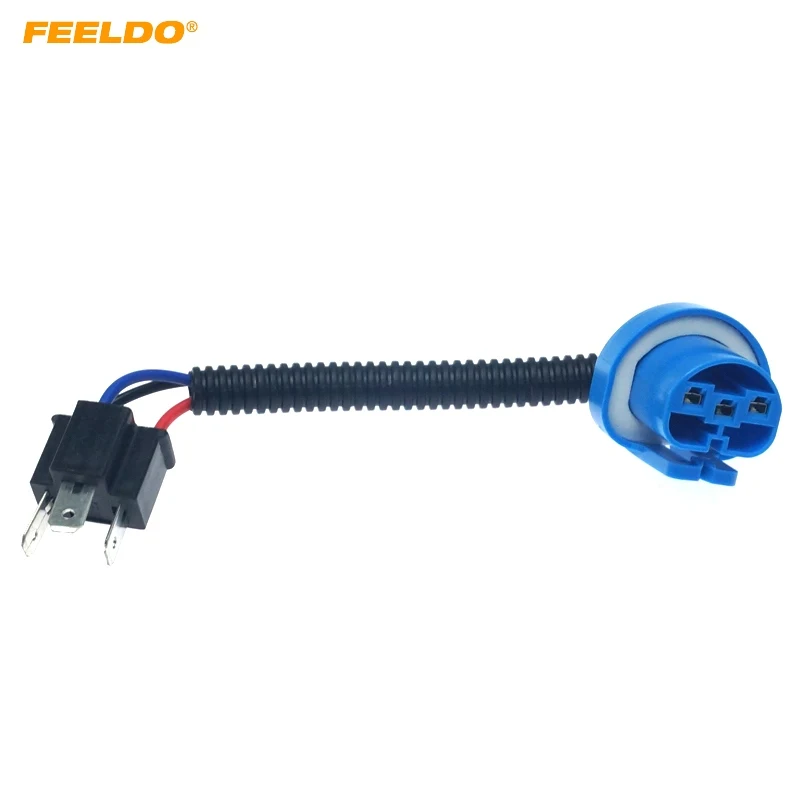 

FEELDO Auto LED HID Bulb Lamp Socket Wire Adapter H14-11 To 9007-21 Headlight Wiring Cable Connector Plug