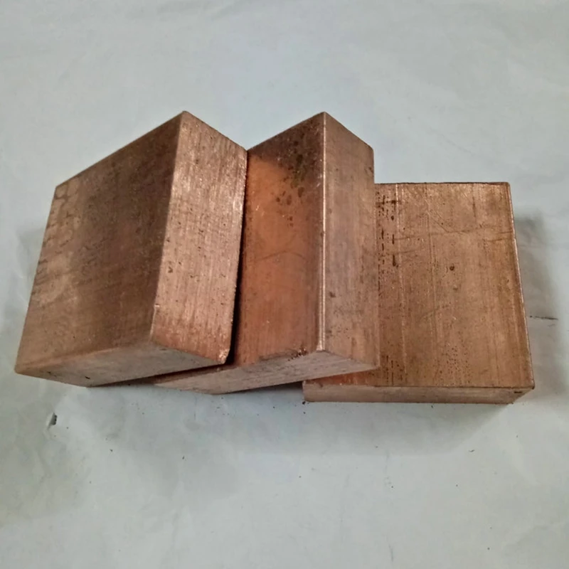 20mm to 60mm Solid Copper Block Heatsink Pure Copper Plate Electrode Sacrificial Anode Plating Sheet Customized CNC Service