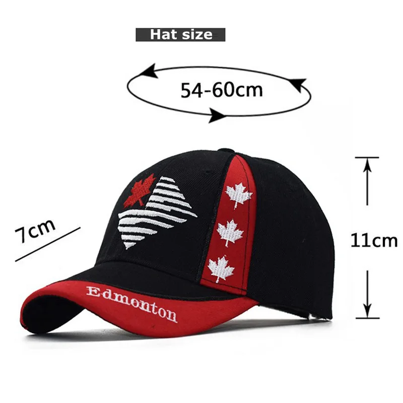 Canada Flag Men fishing Baseball Cap Of Embroidered Canada Hat Mens Snapback Bone Adjustable Women Baseball Hat Snapback Hat