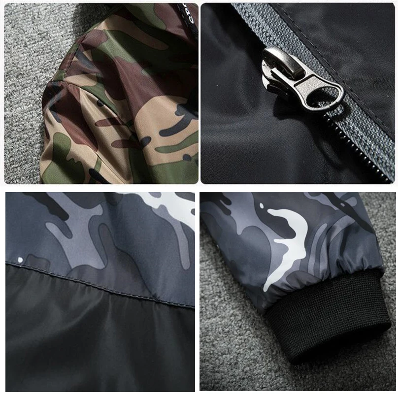2024 Spring Fashion Waterproof Camouflage Hooded Jacket Men Camo Windbreaker Red Blue