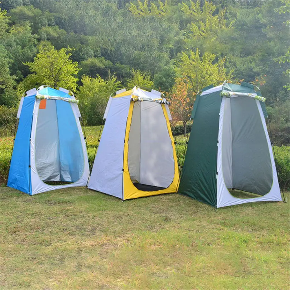 3 colors Outdoor Portable Privacy Shower Toilet Tent Camping Pop Up Tent Changing Tent UV Function Dressing Tent 1 - 2 Person