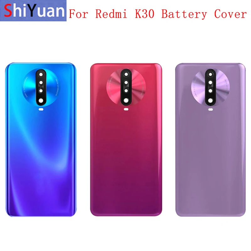 

Battery Cover Glass Rear Door Housing Case For Redmi K30 4G 5G Back Cover with Camera Lens with Logo Replacement Parts