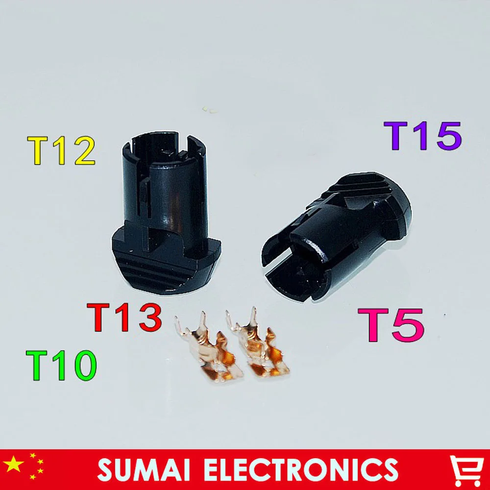 2 Pin,car Instrument lamp socket,car width lamp,T5 T10 T12 T13 T15 Universal lamp holder for car,truck ect.