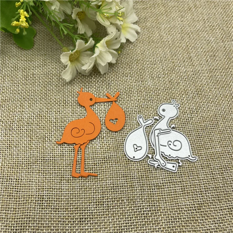 3D bird Frame Metal cutting dies  mold Round hole label tag Scrapbook paper craft knife mould blade punch stencils dies