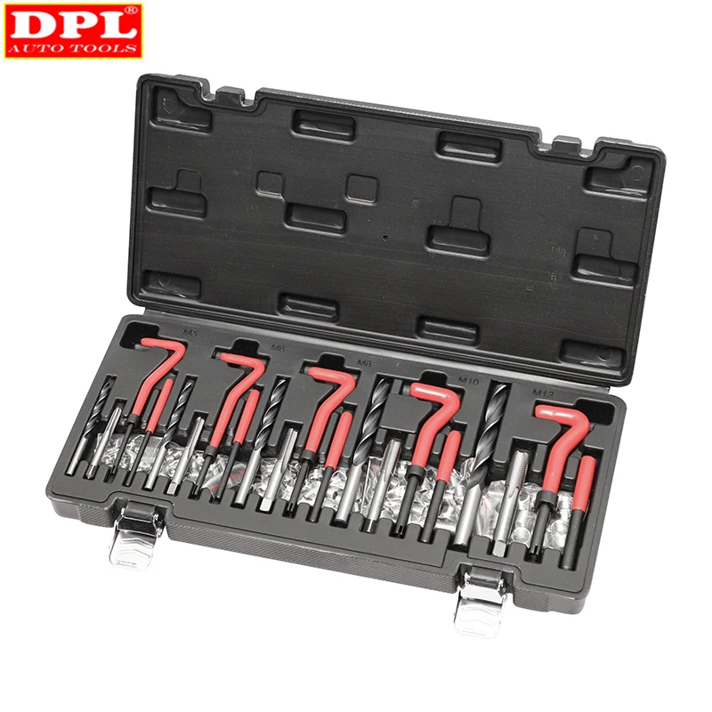 131 Pcs Engine Block Restoring Damaged Thread Repair Tool Kit M5 M6 M8 M10 M12 Professional