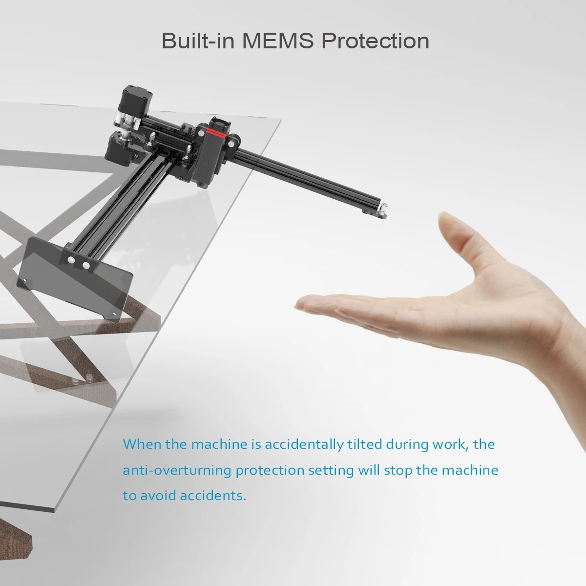 Neje 3 plus n40630 desktop 40w cnc gravador a laser roteador diy cortador de madeira impressora construído no ar auxiliar bluetooth app controle