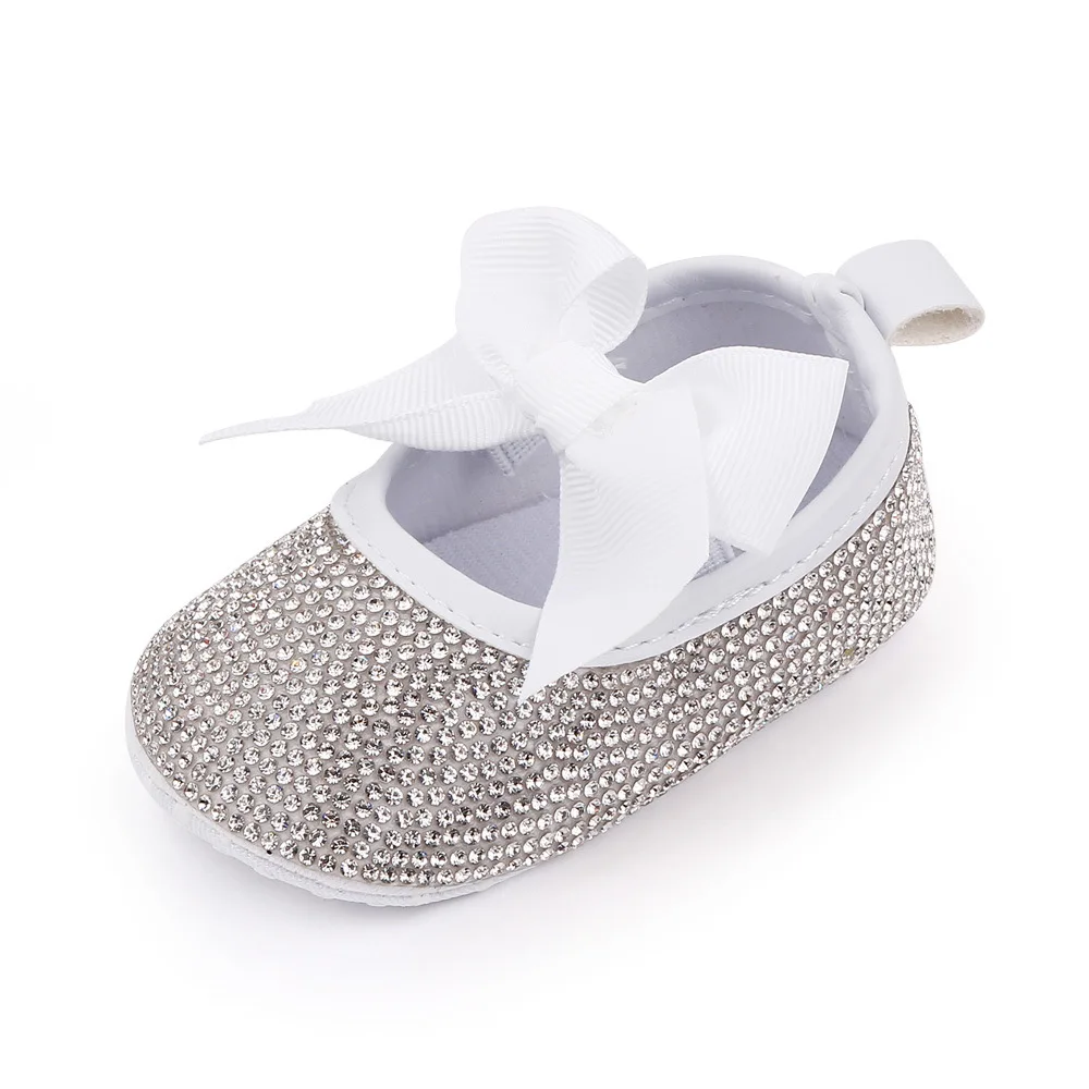 Summer New Korean Baby Girl Pearl Rhinestone Soft Bottom Toddler Princess Shoes 0-1 Year Old Infant Shoes 2584