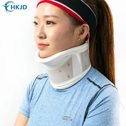 Neck Cervical Traction Device with Chin Support Collar  Brace Support Hard Plastic for Headache Neck Pain Hight Adjustable