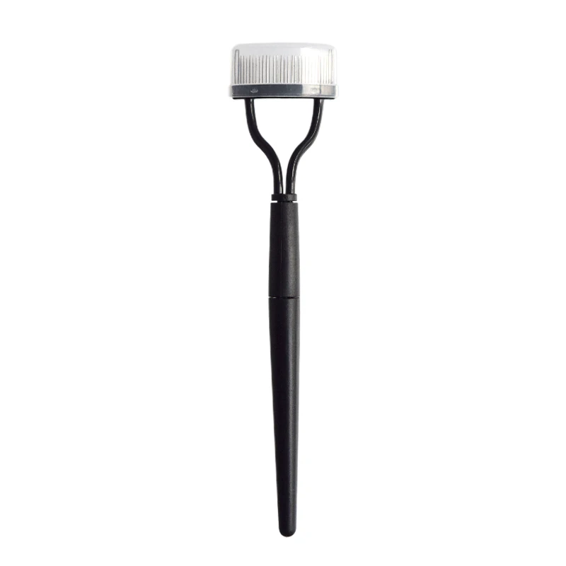 Brosse à cils en métal, bigoudi noir rose, peigne séparateur de cils Portable, Mascara pliable, boucle, outil de beauté, maquillage, cosmétique