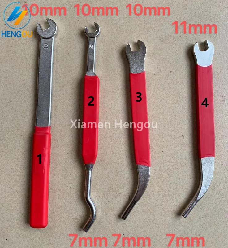 hengoucn printing machine accessories SM74 SM52 CD74 PM74 GTO46 GTO52 PS version clamp wrench spanner pigtail wrench crowbar