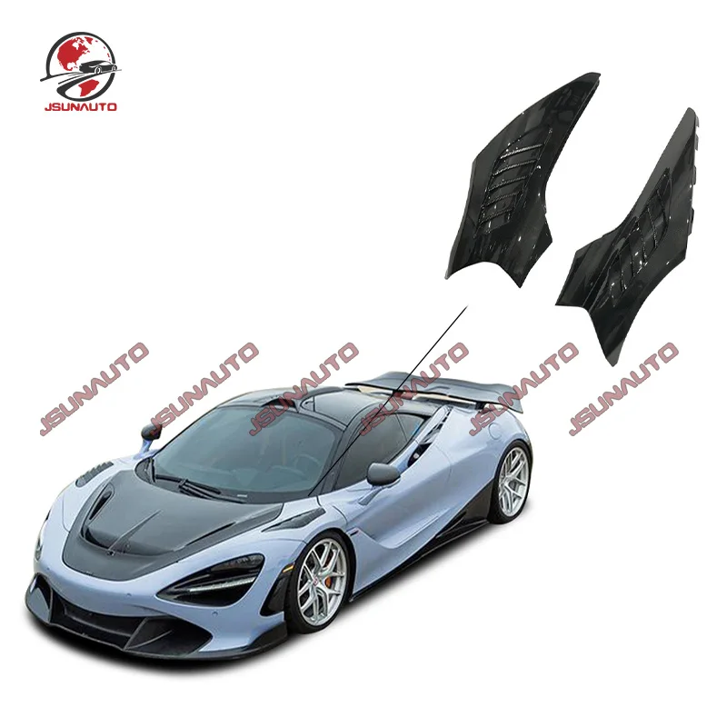 

Car Side Fenders For Mclaren 720S V Style Carbon Fiber Side Fenders With Air Vents Wing For Mclaren 720S Coupe 765LT